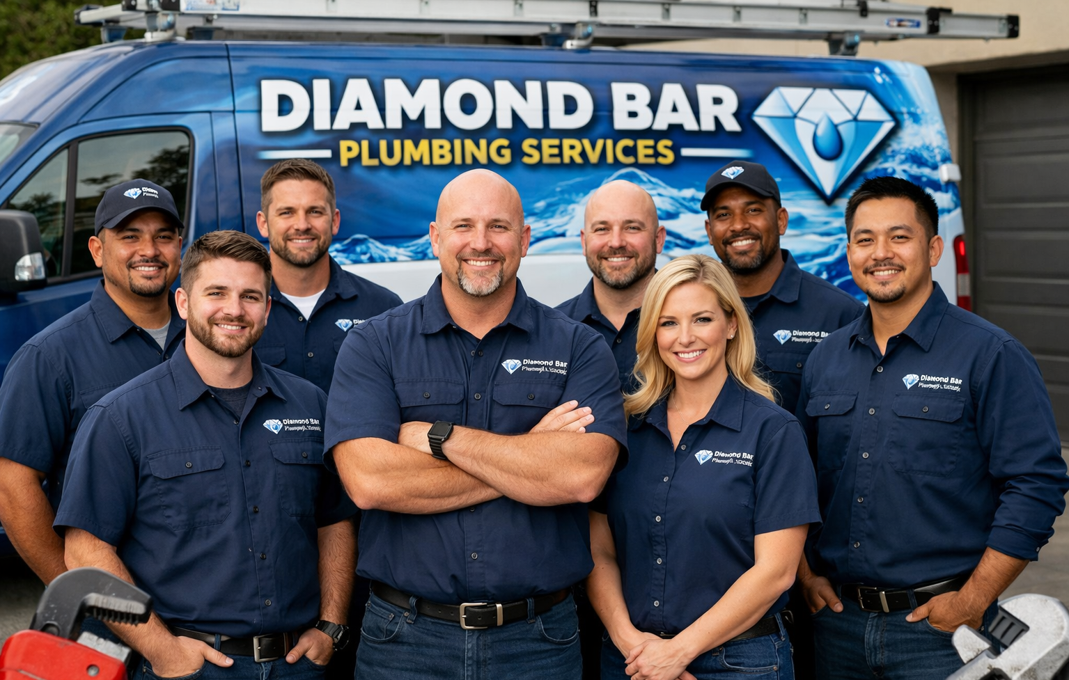 Professional plumber working on pipes in Diamond Bar